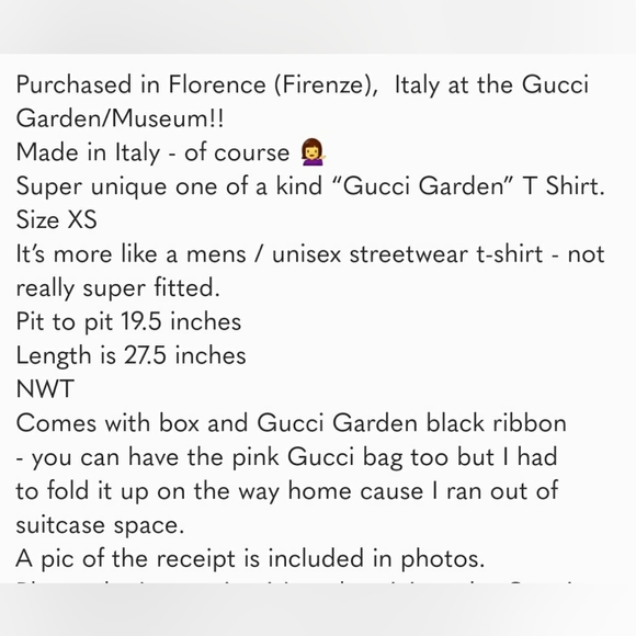 Gucci Garden T-Shirt! - Picture 14 of 14